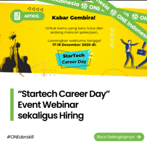 “Startech Career Day”, Event Webinar sekaligus Hiring