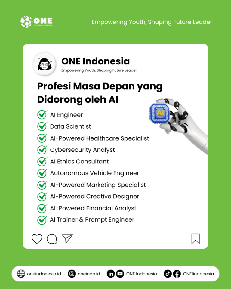 Profesi yang Berkembang Berkat AI: Peluang Karir Masa Depan - ONE Indonesia
