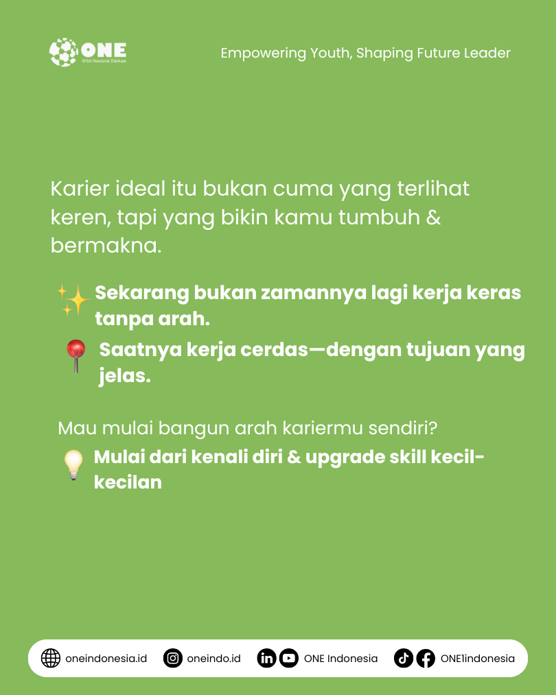 Gaji Bukan Segalanya: Karier Anak Muda Masa Kini - ONE Indonesia