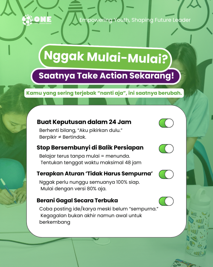 Berhenti Menunda: Ini Alasan Kenapa Kamu Harus Bertindak Sekarang! - ONE Indonesia