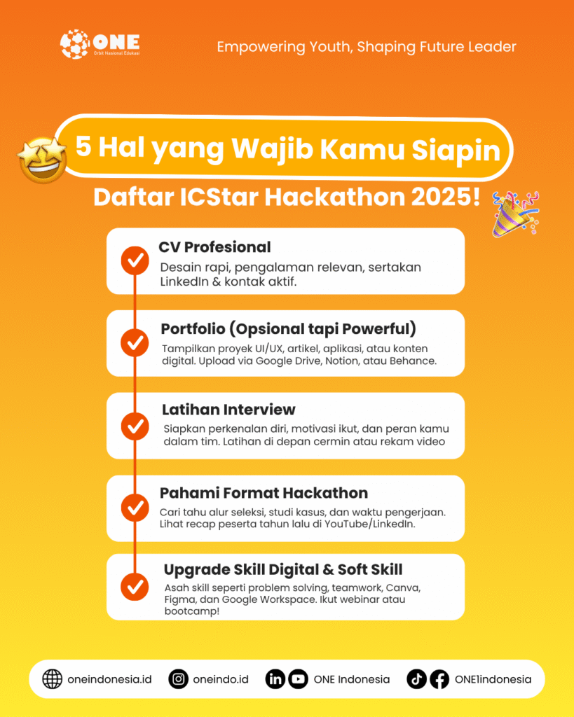 ICStar Hackathon 2025: Ini yang Harus Kamu Siapkan! - ONE Indonesia
