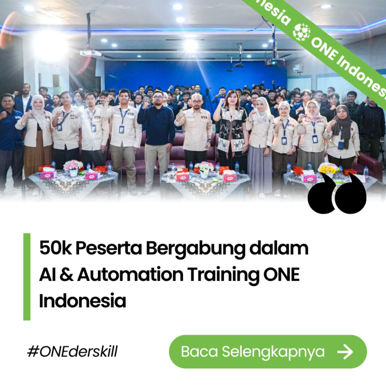 50k Peserta Bergabung dalam AI & Automation Training ONE Indonesia