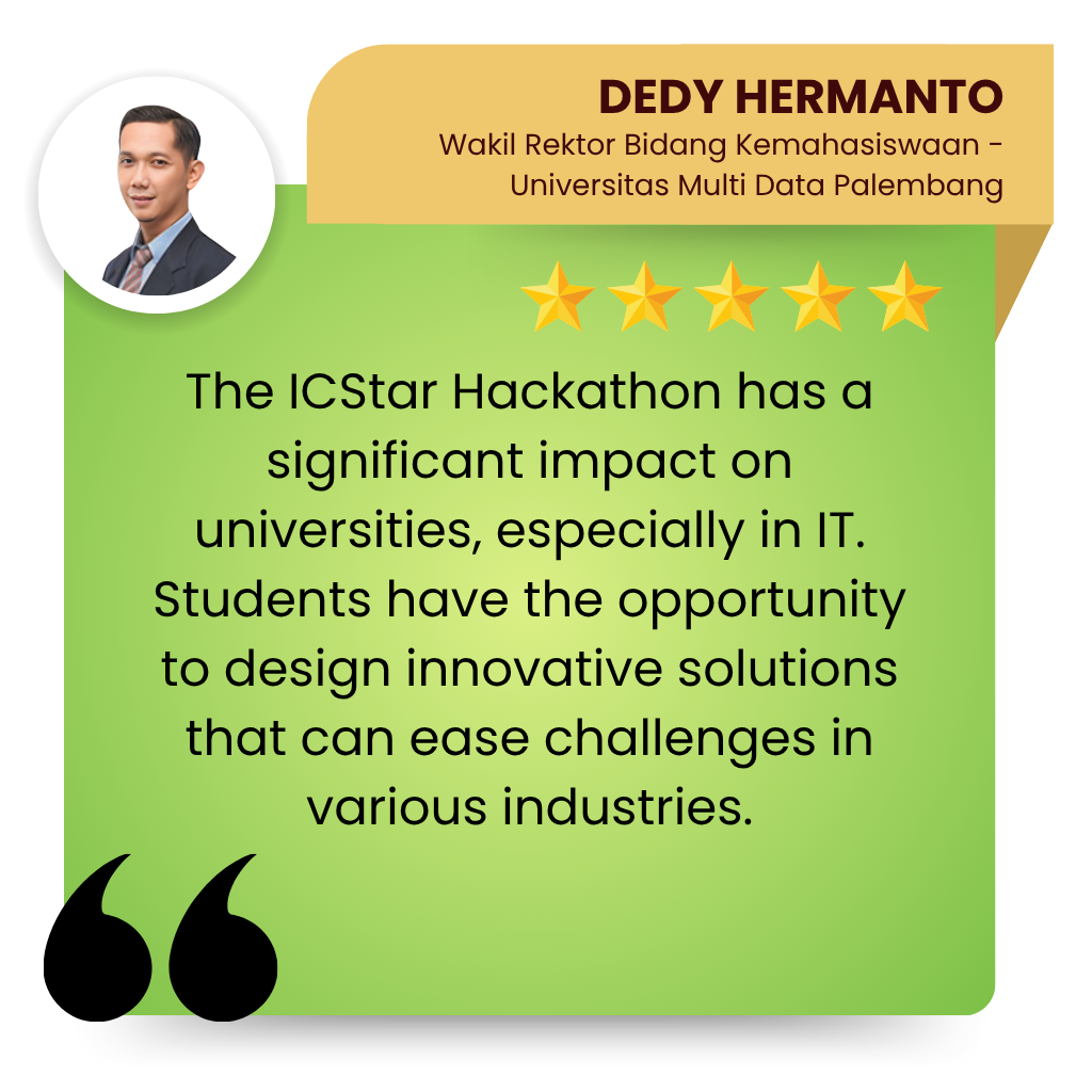 Dedy Hermanto -ONE Indonesia - ICStar Hackathon