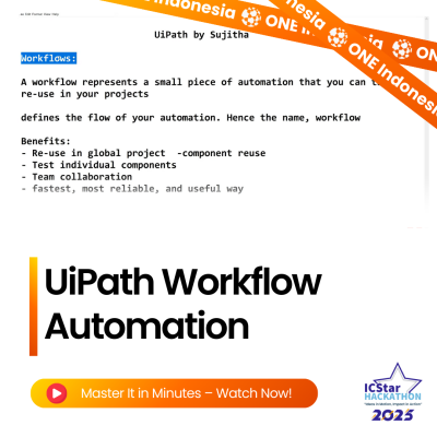 UiPath Workflow Automation - ONE Indonesia